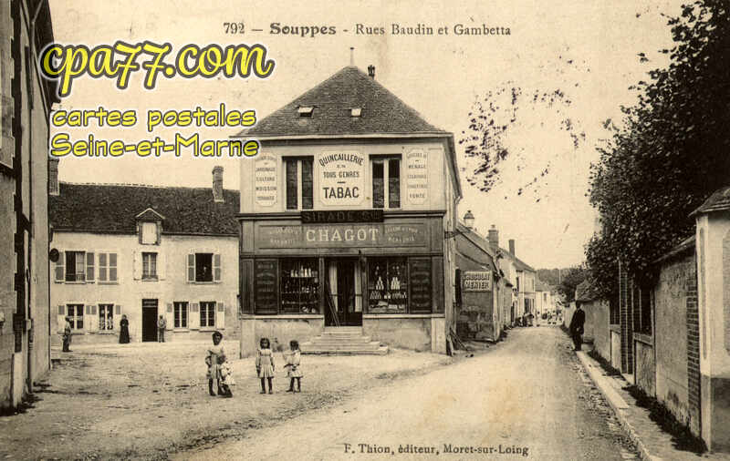 Souppes Sur Loing (Seine-et-Marne) - Rues Baudin et Gambetta