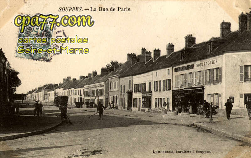 Souppes Sur Loing (Seine-et-Marne) - La Rue de Paris