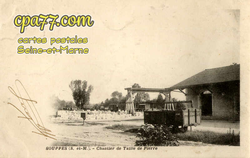 Souppes Sur Loing (Seine-et-Marne) - Chantier de Taille de Pierre