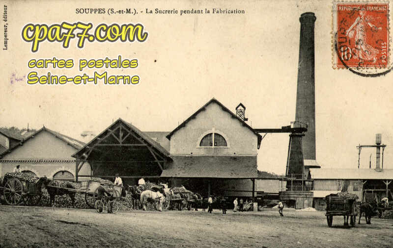 Souppes Sur Loing (Seine-et-Marne) - La Sucrerie pendant la Fabrication