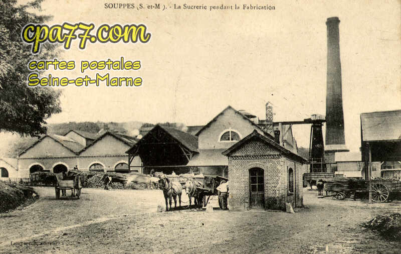 Souppes Sur Loing (Seine-et-Marne) - La Sucrerie pendant la Fabrication