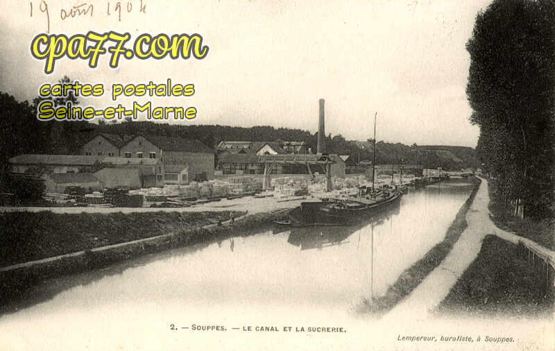 Souppes Sur Loing (Seine-et-Marne) - Le Canal et la Sucrerie