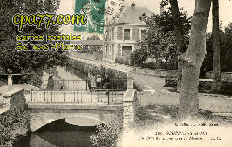 Souppes Sur Loing (Seine-et-Marne) - Un Bras du Loing vers le Moulin