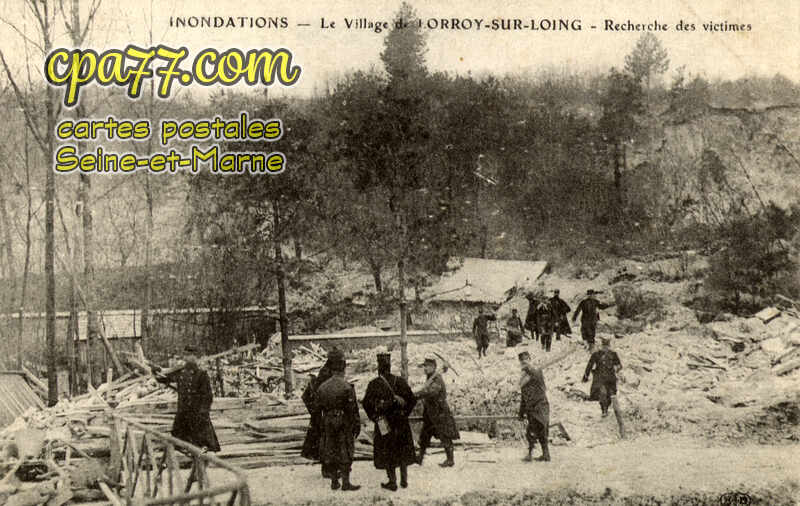 Souppes Sur Loing (Seine-et-Marne) - Inondations – Le Village de Lorroy – Recherche des victimes