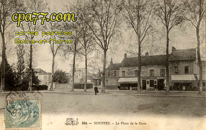 Souppes Sur Loing (Seine-et-Marne) - La Place de la Gare
