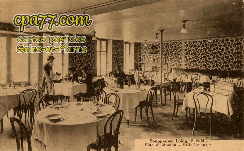 Souppes Sur Loing (Seine-et-Marne) - Hôtel du Mouton – Salle à manger