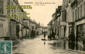 Souppes Sur Loing (Seine-et-Marne) - Crue du 20 Janvier 1910 – La Rue Voltaire