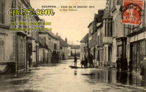 Souppes Sur Loing (Seine-et-Marne) - Crue du 20 Janvier 1910 – La Rue Voltaire