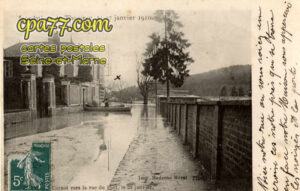 Thomery (Seine-et-Marne) - Inondations de Thomery, 21-27 janvier 1910