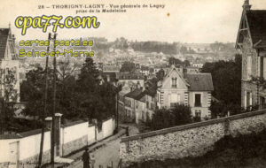 Thorigny Sur Marne (Seine-et-Marne) - Vue générale de Lagny prise de la Madeleine