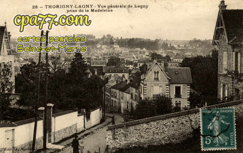 Thorigny Sur Marne (Seine-et-Marne) - Vue générale de Lagny prise de la Madeleine