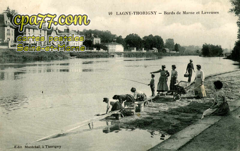 Thorigny Sur Marne (Seine-et-Marne) - Bords de Marne et Laveuses