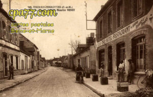 Thoury Férottes (Seine-et-Marne) - La Rue de Flagy – Hôtel Maurice VENET