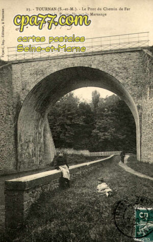 Tournan En Brie (Seine-et-Marne) - Le Pont du Chemin de Fer et la Passerelle sur la Marsange