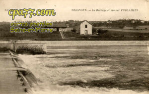 Trilport (Seine-et-Marne) - Le Barrage et vue sur Fublaines