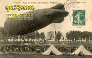 Trilport (Seine-et-Marne) - Parc Aérostatique de Beauval. Dirigeable