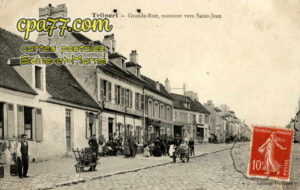 Trilport (Seine-et-Marne) - Grande-Rue, montant vers Saint-Jean