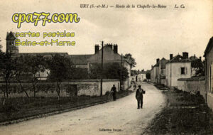 Ury (Seine-et-Marne) - Route de la Chapelle-la-Reine