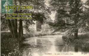Vaires Sur Marne (Seine-et-Marne) - Le parc et la pièce d&rsquo;eau