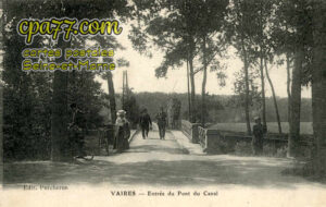 Vaires Sur Marne (Seine-et-Marne) - Entrée du Pont du Canal