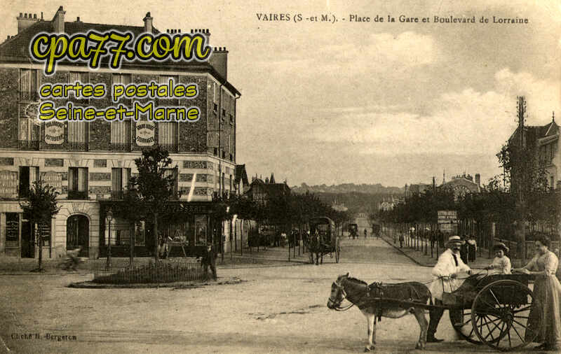 Vaires Sur Marne (Seine-et-Marne) - Place de la Gare et Boulevard de Lorraine