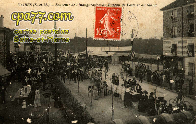 Vaires Sur Marne (Seine-et-Marne) - Souvenir de l&rsquo;inauguration du Bureau de Poste et du Stand (en l&rsquo;état)