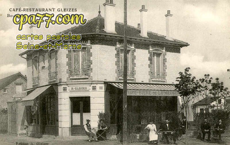 Vaires Sur Marne (Seine-et-Marne) - Café-Restaurant Gleizes – Boulevard de la Marne – Vaires