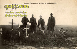 Varreddes (Seine-et-Marne) - Tombes Françaises sur la Route de Varreddes