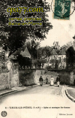 Vaux Le Pénil (Seine-et-Marne) - Eglise et montagne Ste-Gemme