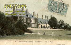 Vaux Sur Lunain (Seine-et-Marne) - Le château, côté du Parc