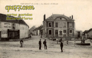 Vendrest (Seine-et-Marne) - La Mairie et l&rsquo;école