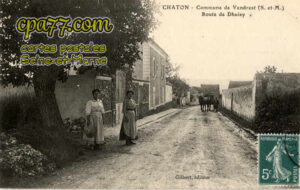 Vendrest (Seine-et-Marne) - Chaton – Commune de Vendrest – Route de Dhuisy