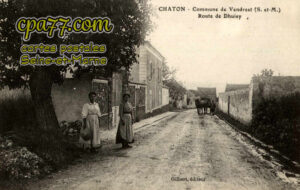 Vendrest (Seine-et-Marne) - Route de Dhuisy