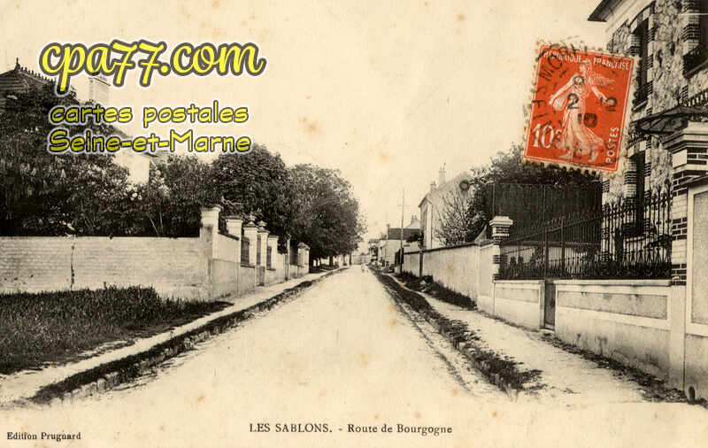 Véneux Les Sablons (Seine-et-Marne) - Route de Bourgogne