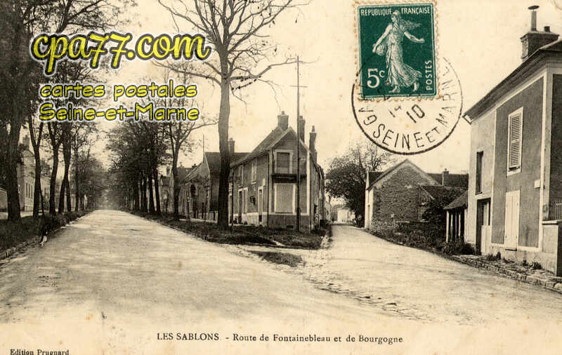 Véneux Les Sablons (Seine-et-Marne) - Route de Fontainebleau et de Bourgogne
