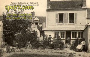 Véneux Les Sablons (Seine-et-Marne) - Pension de Famille Vve Auclair – Veneux-Nadon, près Moret (S.-et-M.)