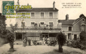 Véneux Les Sablons (Seine-et-Marne) - Les Sablons (S.-et-M.) – Hôtel Collin-Maurice – 90, Avenue de Fontainebleau