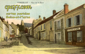Verdelot (Seine-et-Marne) - Rue de la Gare