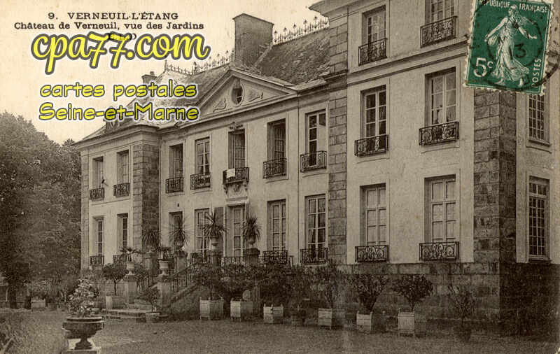 Verneuil L'étang (Seine-et-Marne) - Château de Verneuil, vue des Jardins