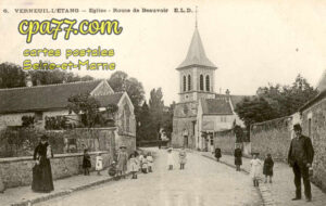 Verneuil L'étang (Seine-et-Marne) - Eglise – Route de Beauvoir