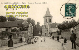 Verneuil L'étang (Seine-et-Marne) - Eglise – Route de Beauvoir