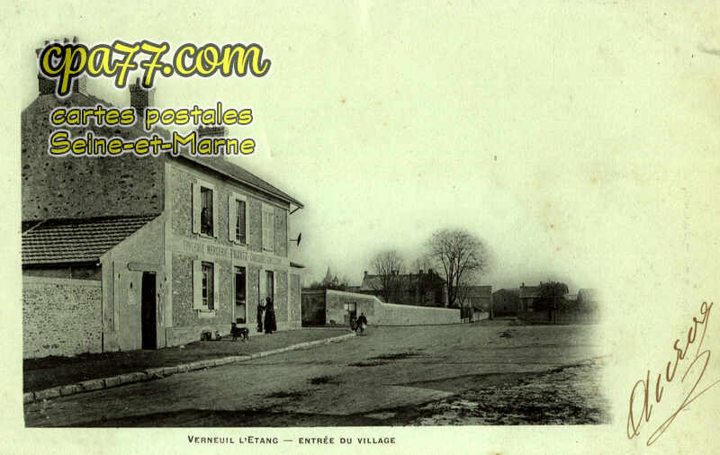 Verneuil L'étang (Seine-et-Marne) - Entrée du Village