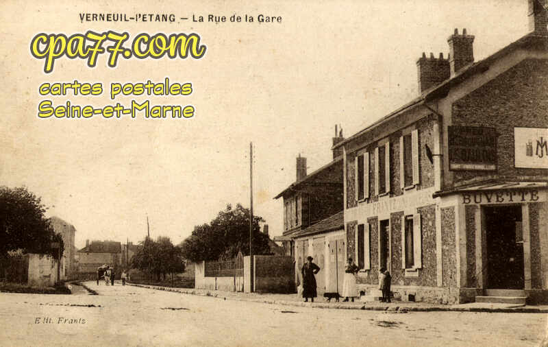 Verneuil L'étang (Seine-et-Marne) - La Rue de la Gare