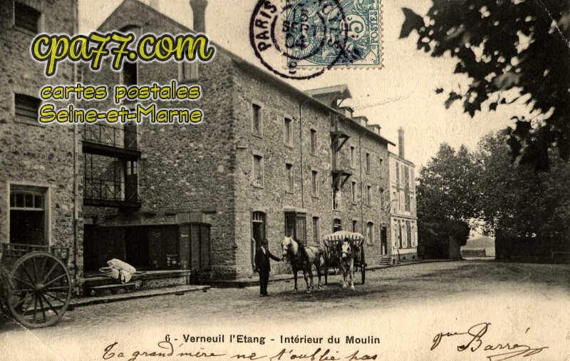 Verneuil L'étang (Seine-et-Marne) - Intérieur du Moulin (en l&rsquo;état)