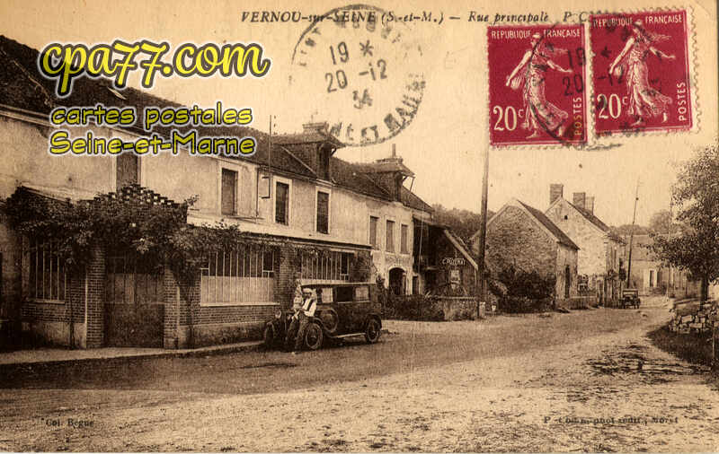 Vernou La Celle Sur Seine (Seine-et-Marne) - Rue principale