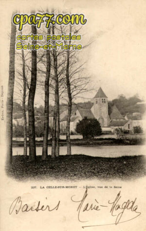 Vernou La Celle Sur Seine (Seine-et-Marne) - L&rsquo;Eglise, vue de la Seine
