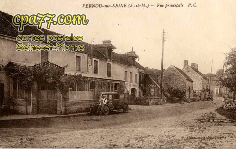 Vernou La Celle Sur Seine (Seine-et-Marne) - Rue principale