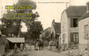 Vieux Maisons (Seine-et-Marne) - Rue principale de Vieux-Maisons