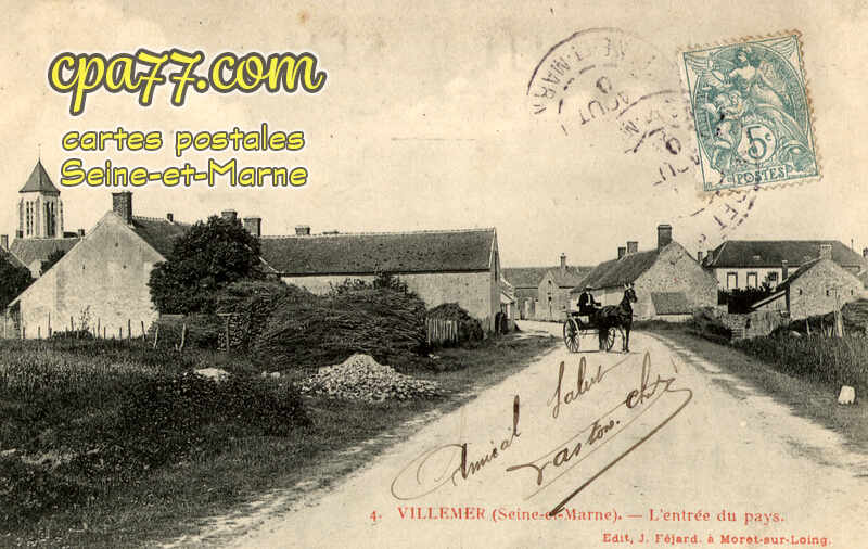 Villemer (Seine-et-Marne) - L&rsquo;Entrée du pays