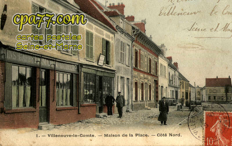 Villeneuve Le Comte (Seine-et-Marne) - Maison de la Place Côté Nord